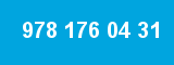 978 176 04 31 978 176 04 31